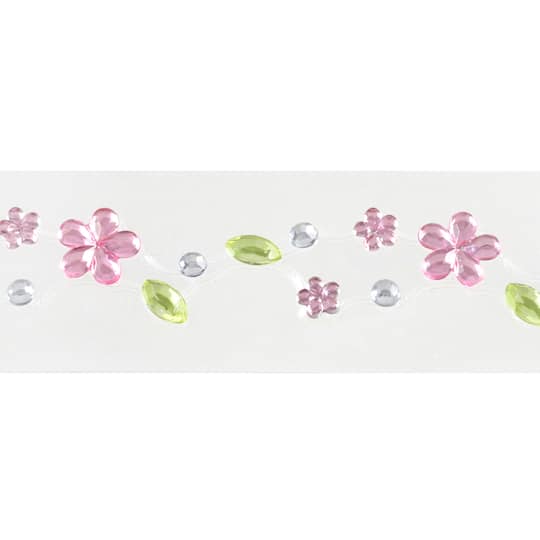Michaels, Pastel Flowers Bling on a Roll Embellishments by Recollections™ – Category: Stickers